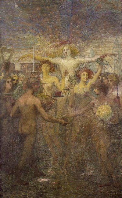 Instruction Human Solidarity - Panel of the National Library of Brazil by Eliseu Visconti